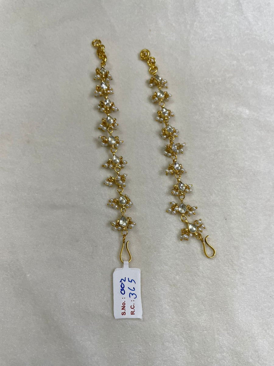 Pachi Kundan Earchain