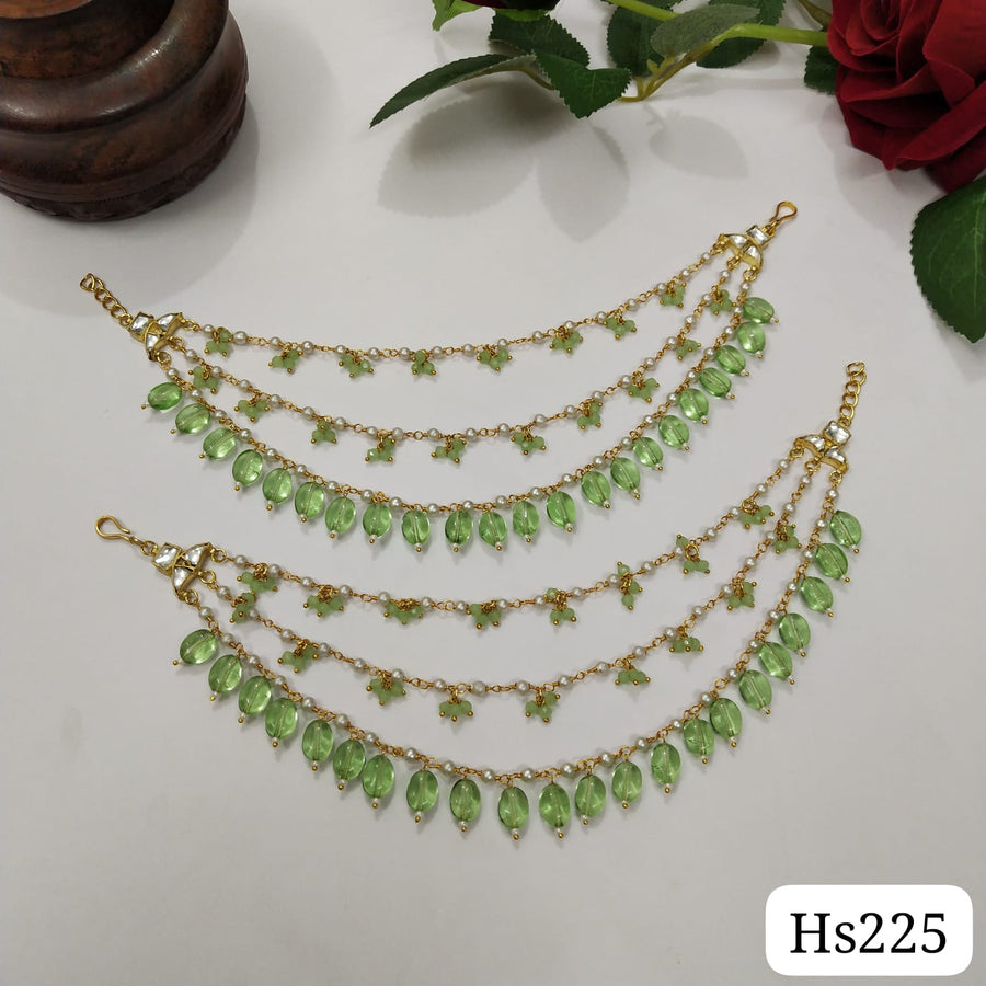 Pachi Kundan Earchain