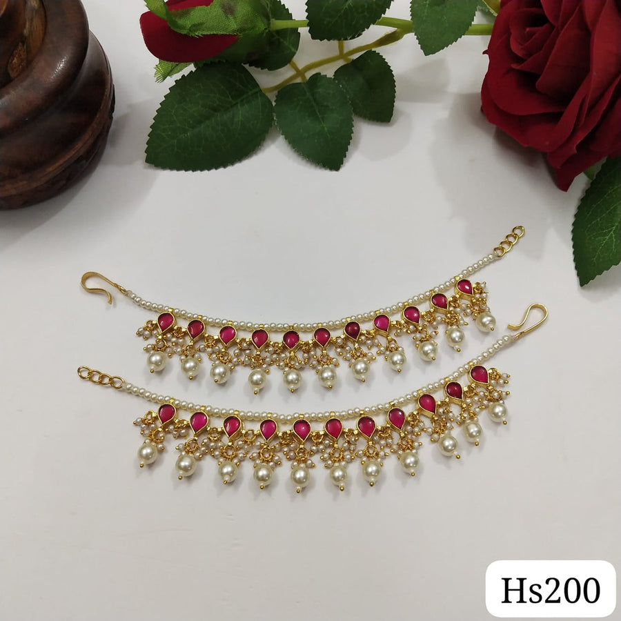 Pachi Kundan Earchain