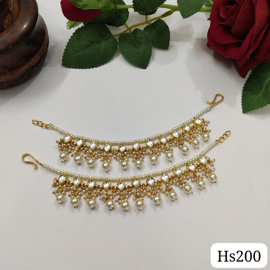 Pachi Kundan Earchain