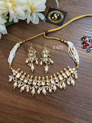 Pachi Kundan Necklace Set
