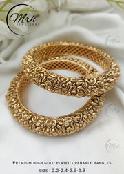 Gold Platted Openable Bangles