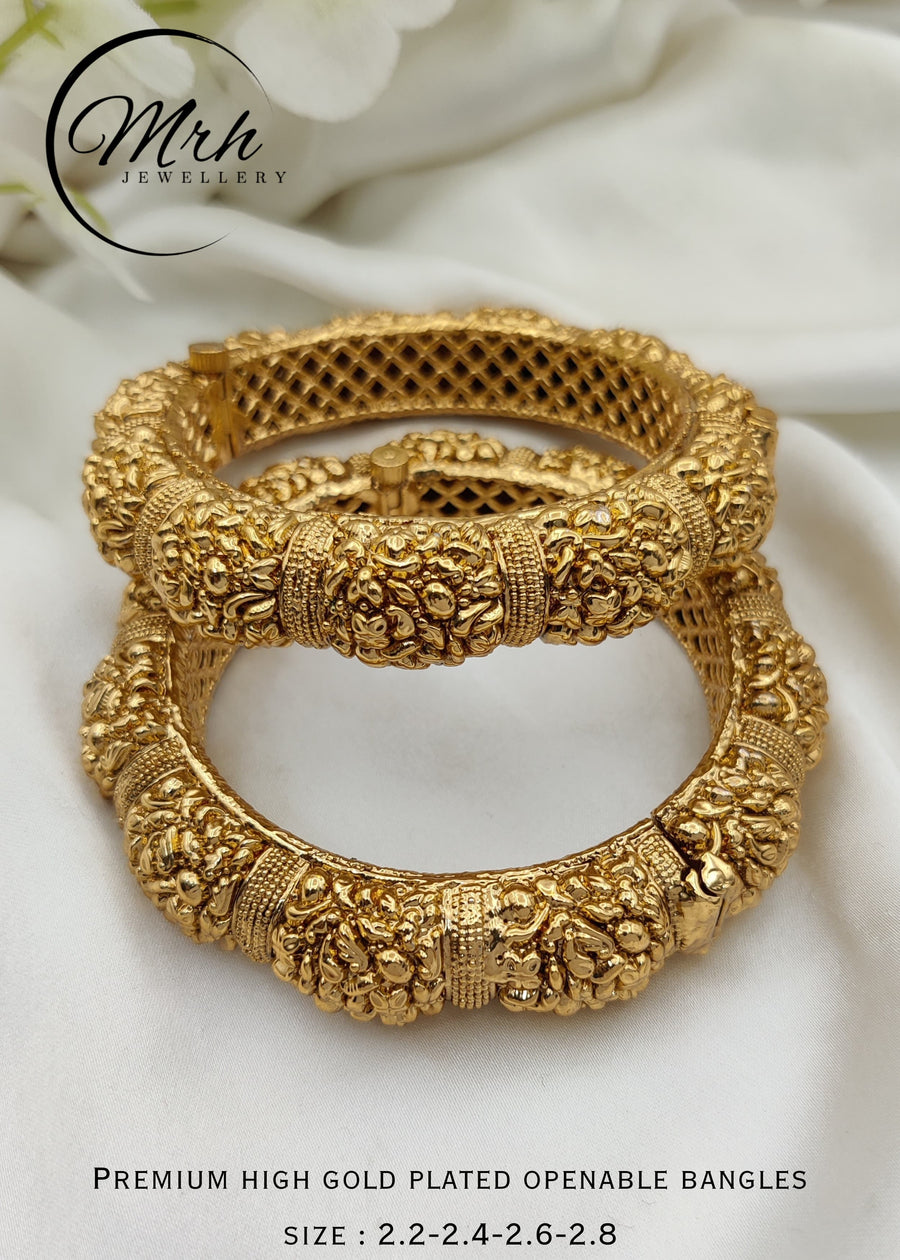 Gold Platted Openable Bangles
