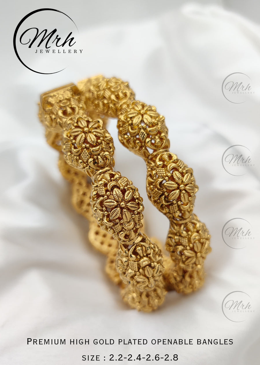 Gold Platted Openable Bangles