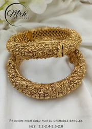 Gold Platted Openable Bangles