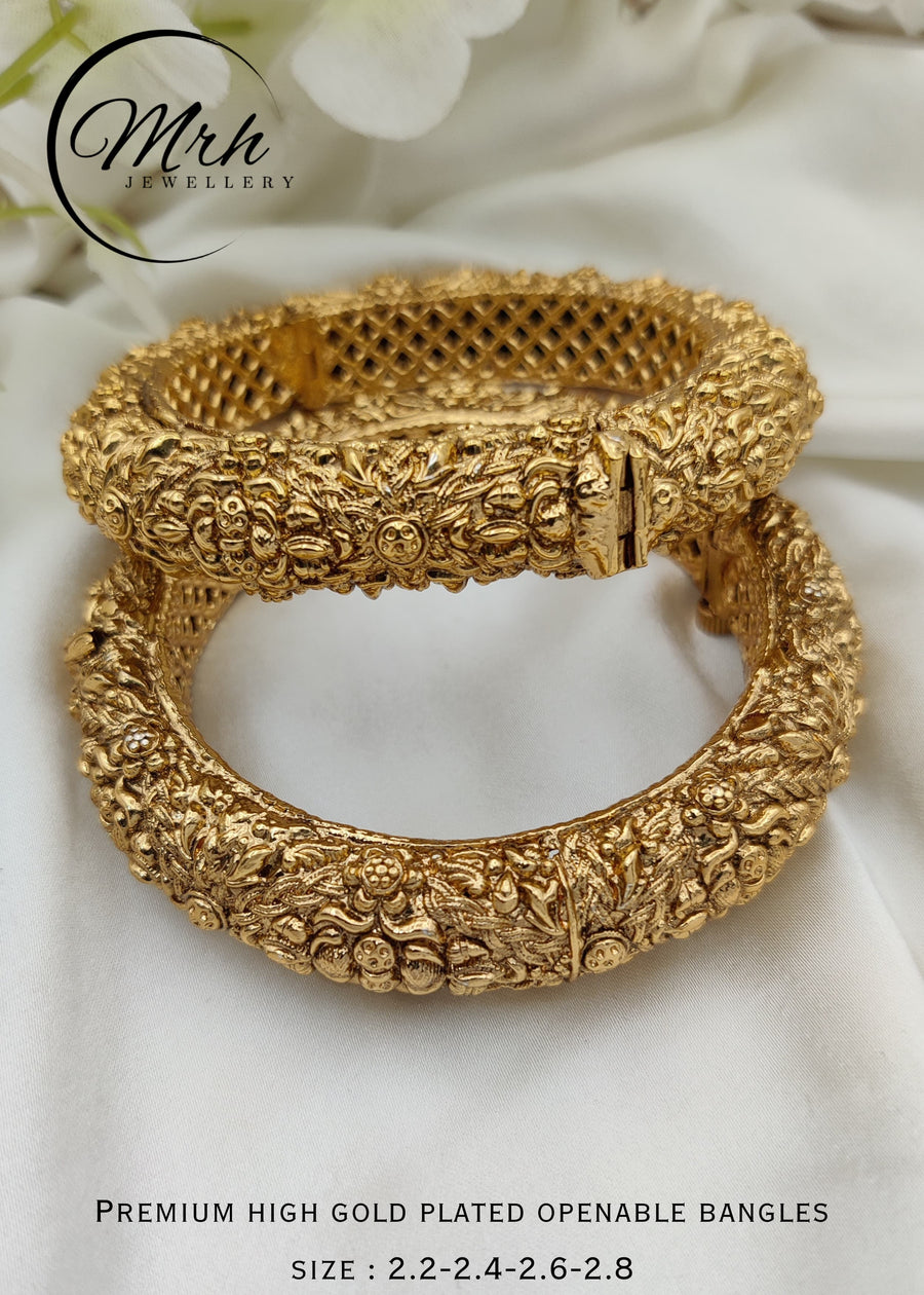 Gold Platted Openable Bangles