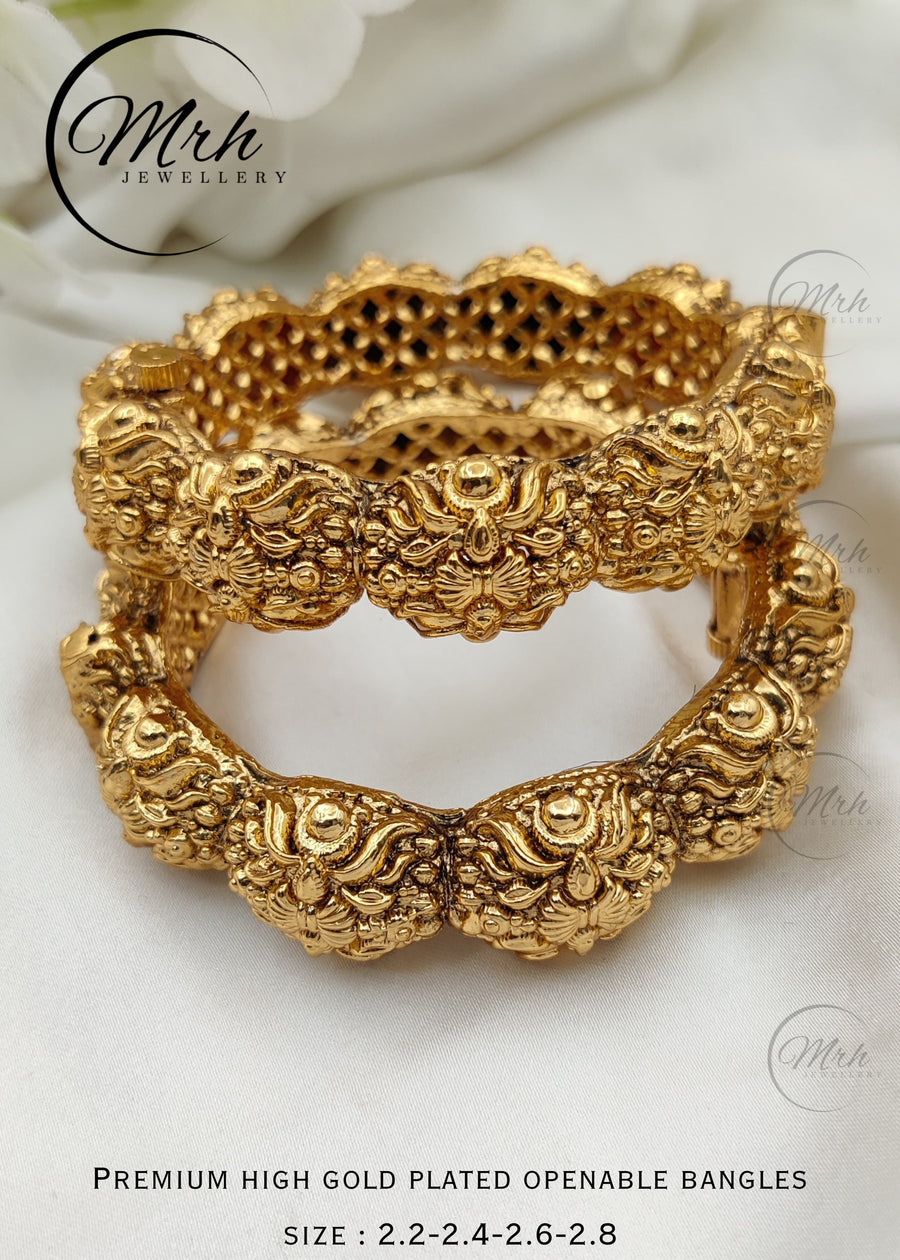 Gold Platted Openable Bangles