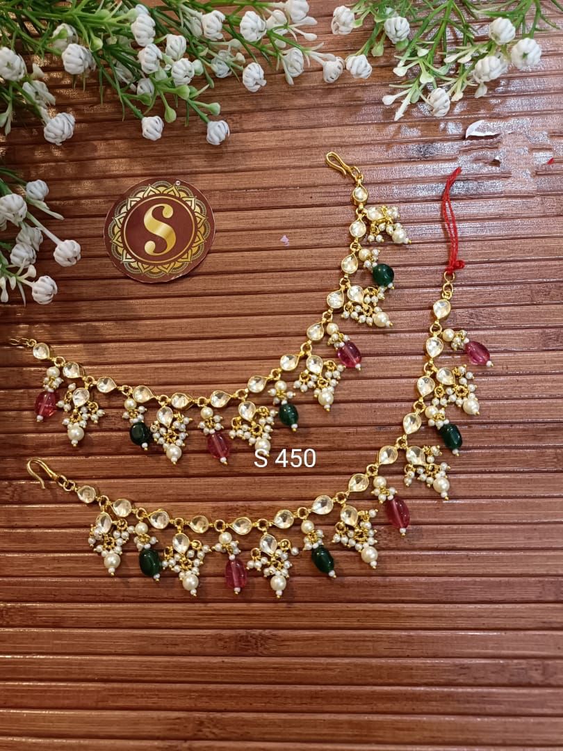 Pachi Kundan Earchain