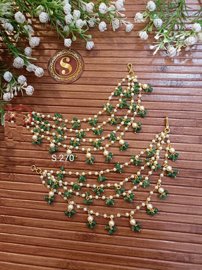 Pachi Kundan Earchain