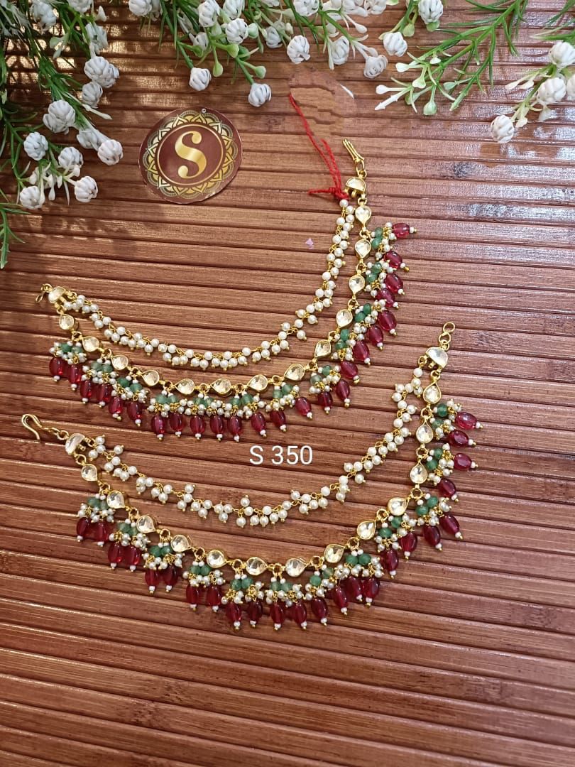 Pachi Kundan Earchain