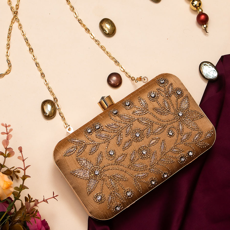 Embroidered Clutch