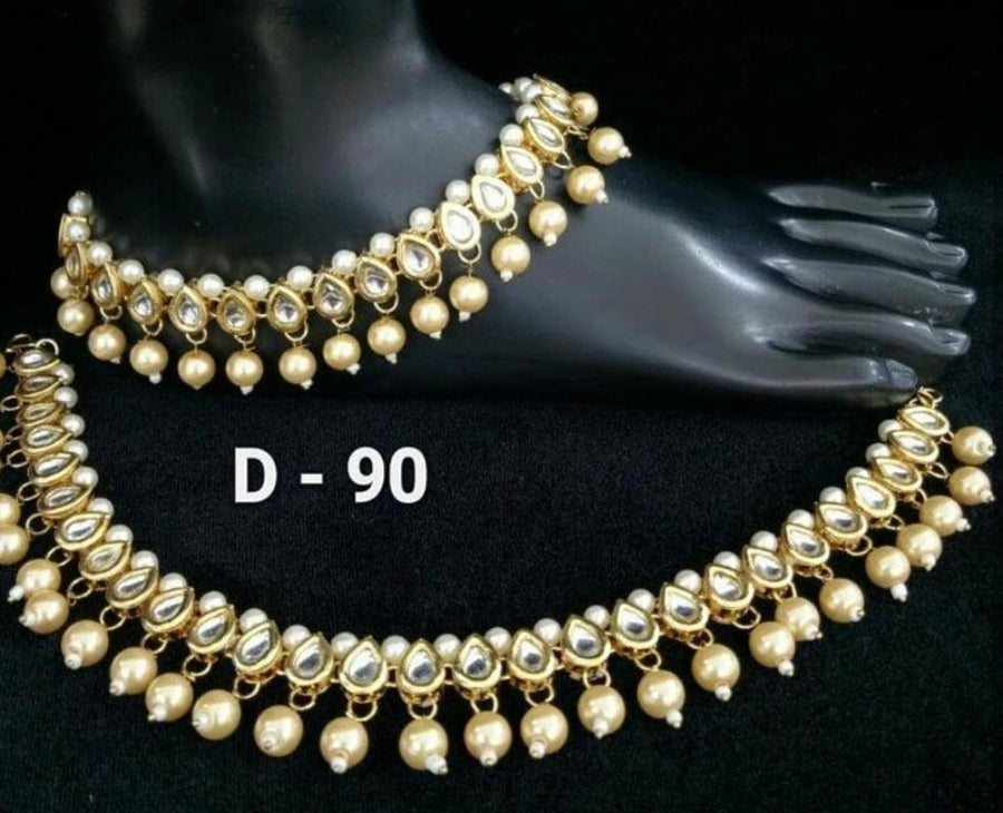 Kundan Anklets