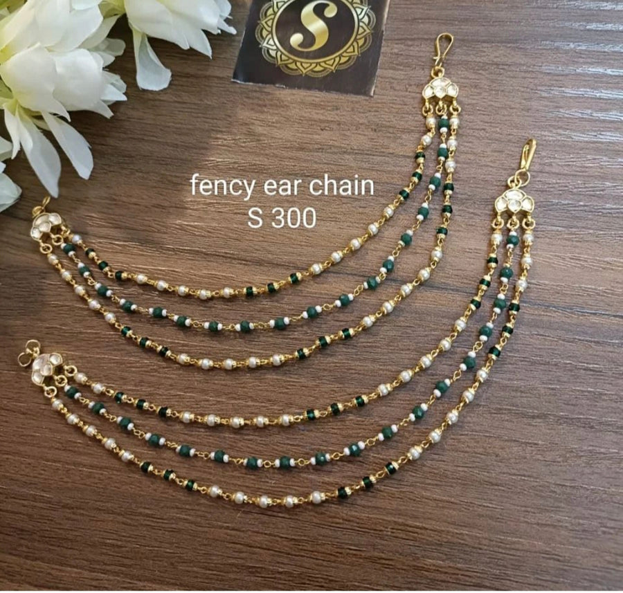 Pachi Kundan Earchain