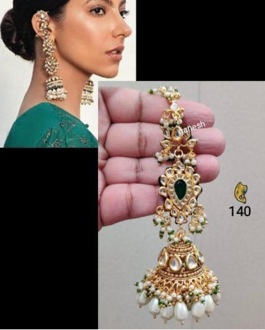 Kundan Jhumkas