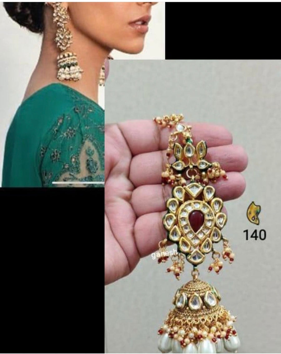 Kundan Jhumkas