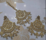 Kundan Earrings and Maangtikka