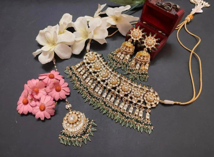 Pachi Kundan Bridal Set