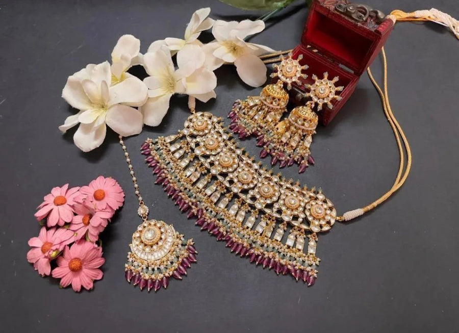 Pachi Kundan  Bridal Set
