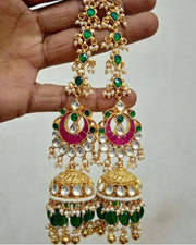 Kundan Jhumkas