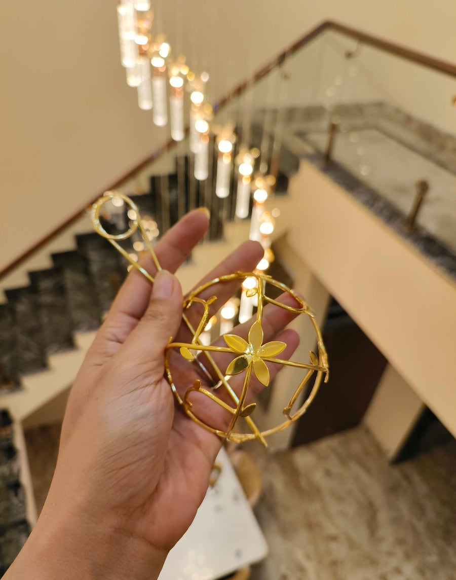 Janhvi Floral Hair Bun Cage Accessory