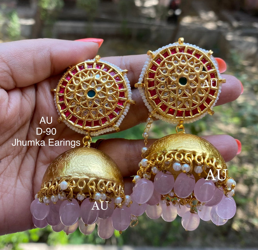 Kundan Jhumkas